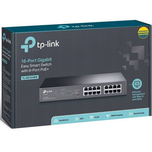 Управляемый Gigabit Ethernet PoE-коммутатор TP-Link TL-SG1016PE фото 4